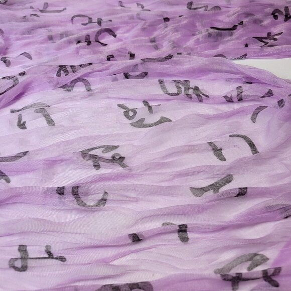 Purple Scarf Light Crinkle Scarf - Picture 3 of 5